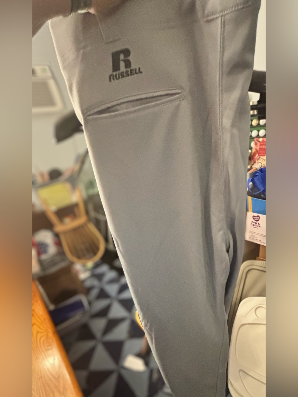 Russell Athletic Light Gray Men's Baseball Pants